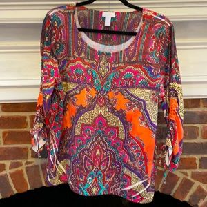 Chico’s Size 3 Embellished Tee
